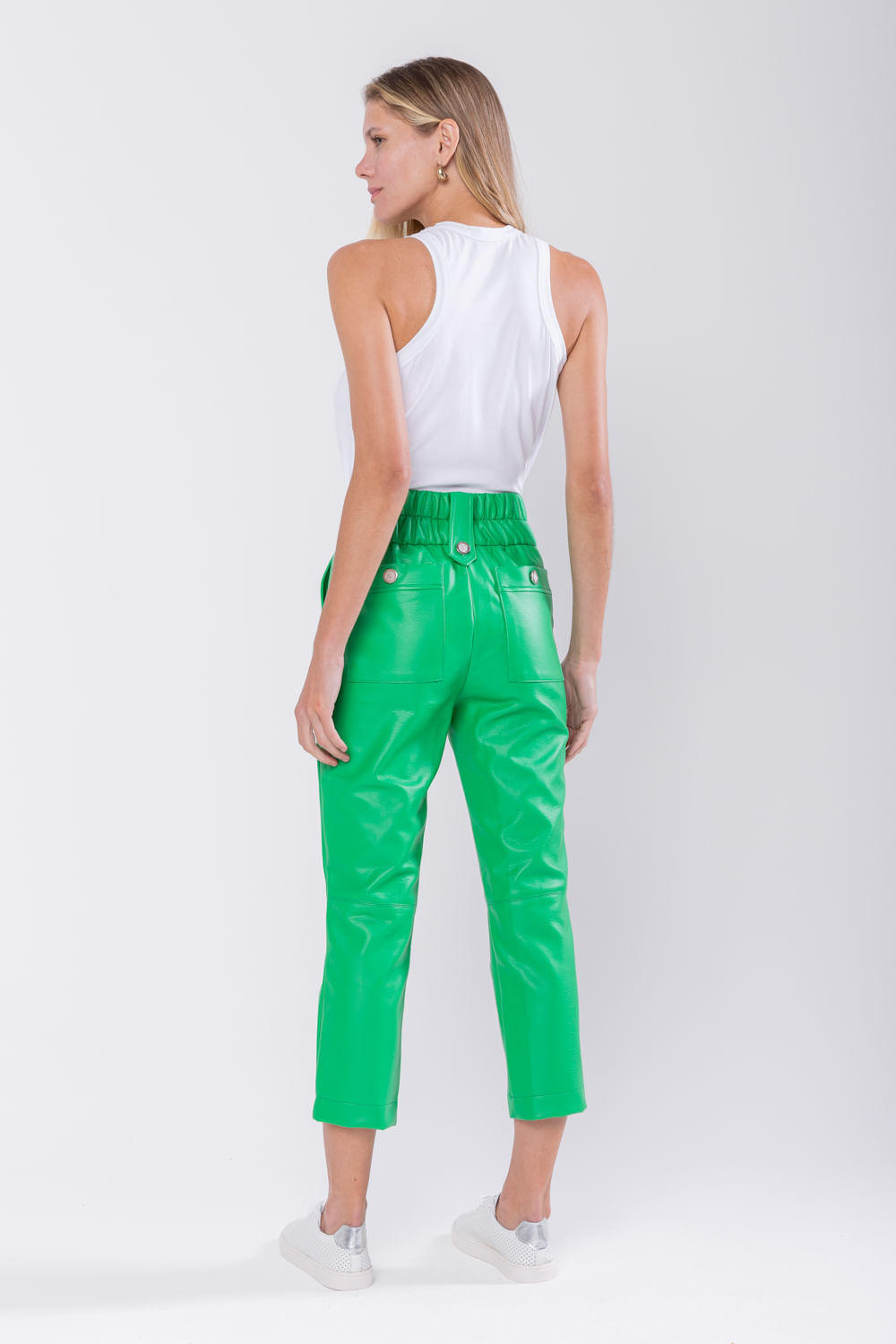 Hidrogênio - KAREN HILLS GREEN FISHER PANTS - 19746500