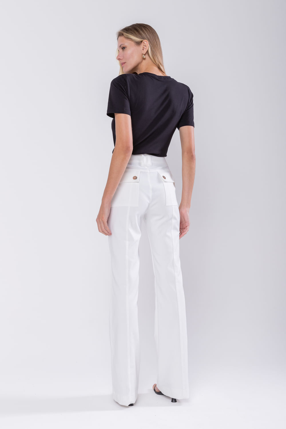 Hidrogênio - CALÇA RETA OFÉLIA OFF WHITE - 19505018