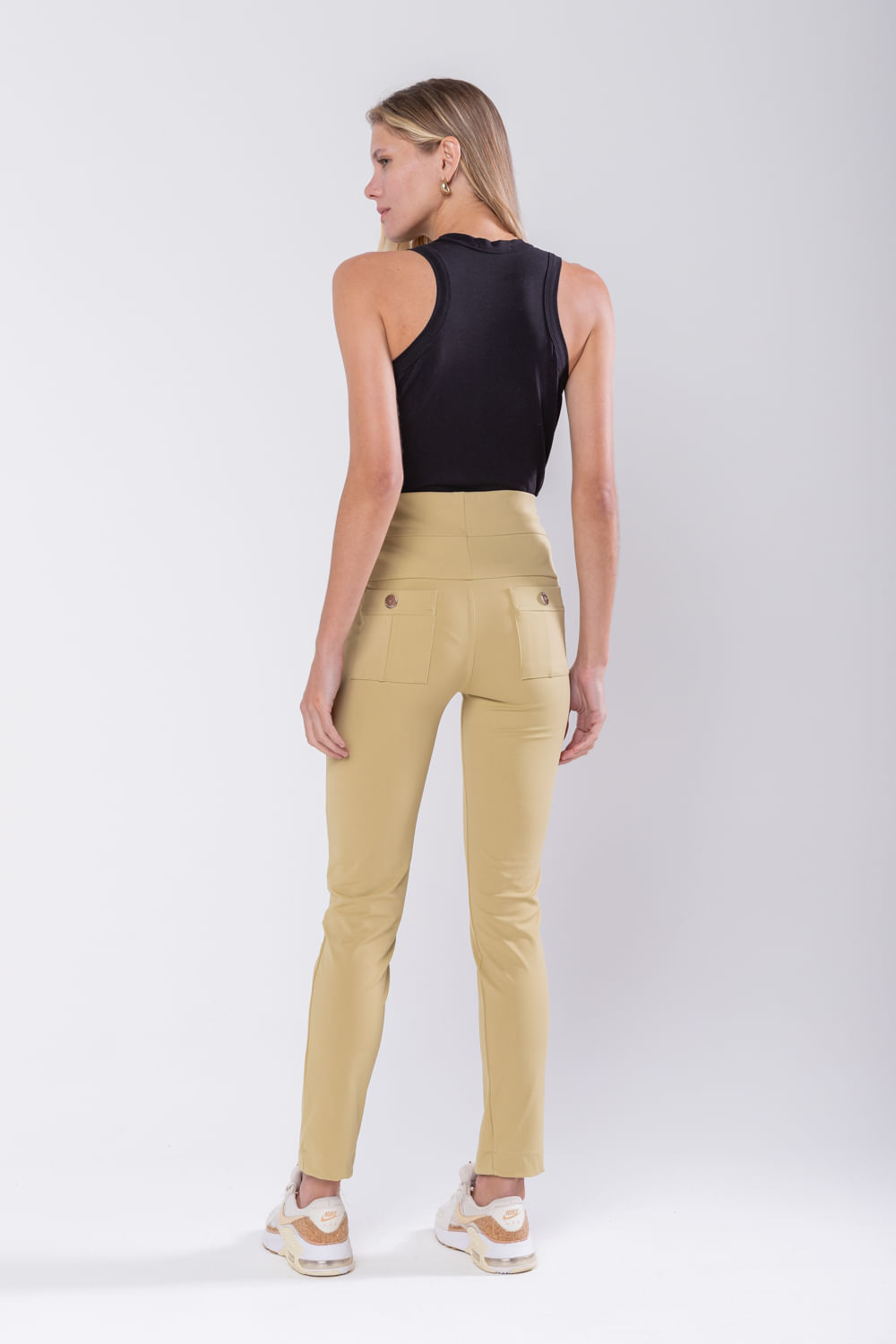 Hidrogênio - CALÇA LEGGING CHIARA VERDE CANA - 19448479