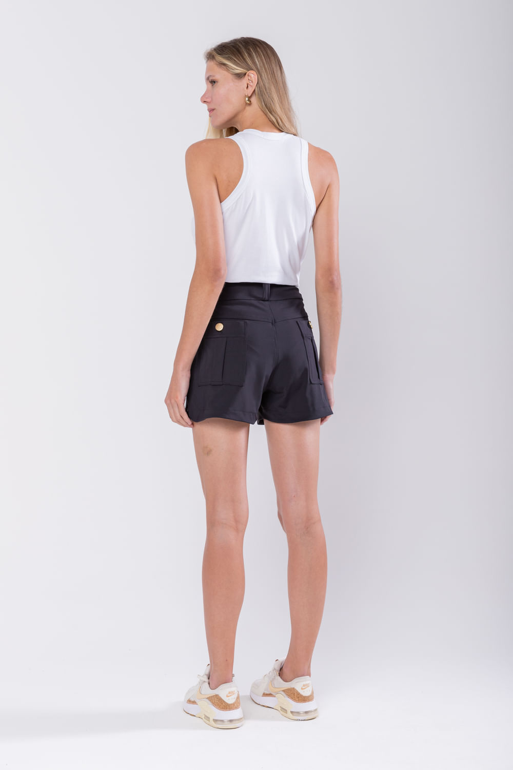 Hidrogênio - SHORTS WITH CUTOUT ON THE SIDE BLACK - 19626001