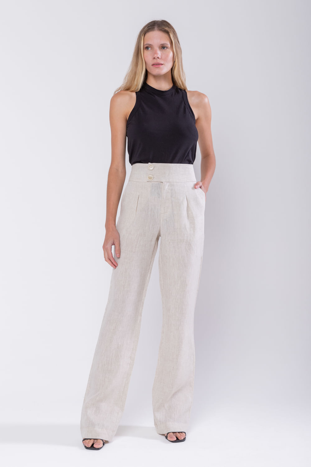 Hidrogênio - MATILDE NATURAL PANTALON PANTS - 19754182