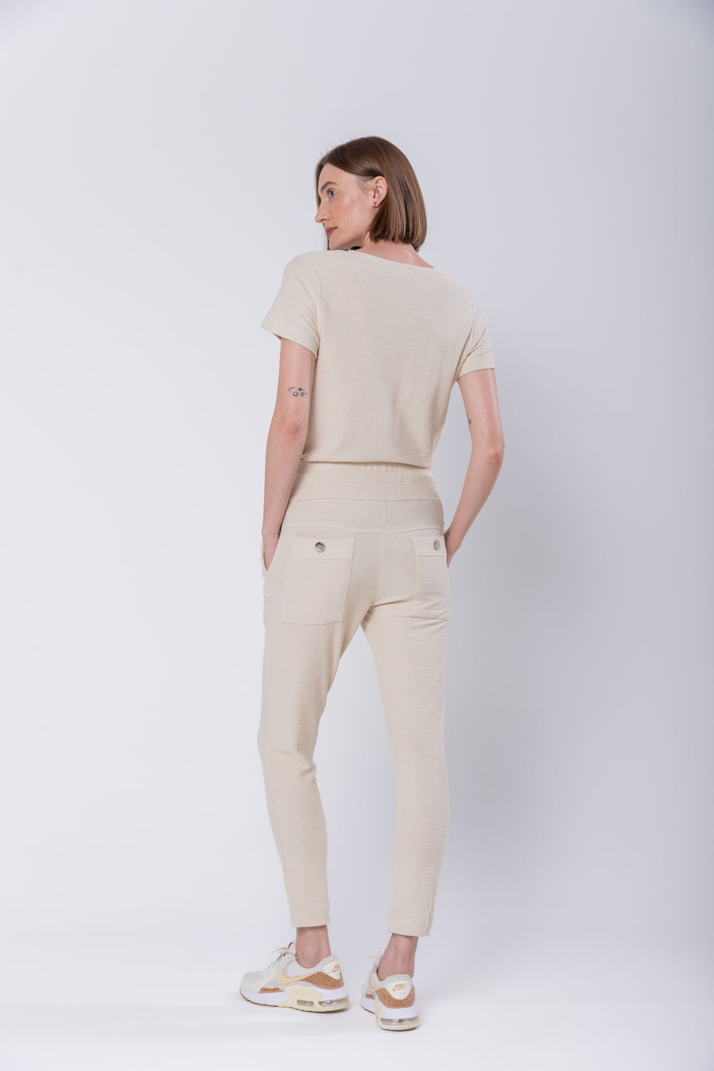 Hidrogênio - MARIANA JOGGER PANTS LIGHT BEIGE - 18448511