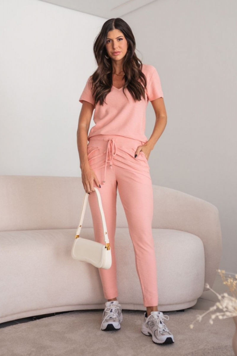 Hidrogênio - JOGGER PANTS MARIANA SALMON - 18448013