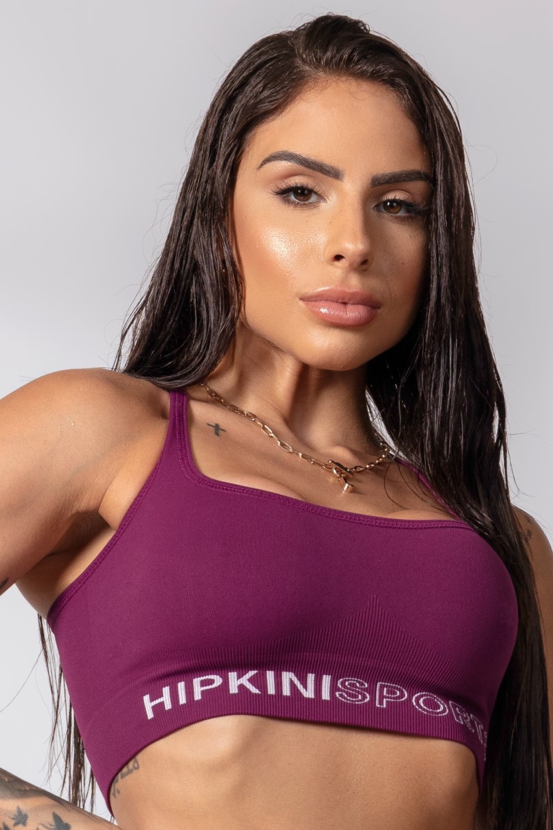 Hipkini - Gymrat Seamless Grape Top - 33330147