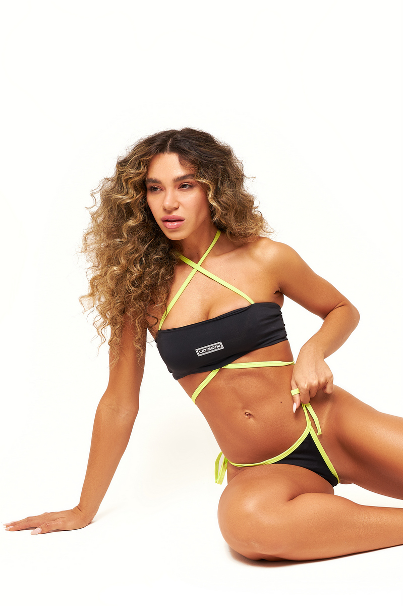 Lets Gym - Bikini Bottom Swimtimate Black - 2083PT