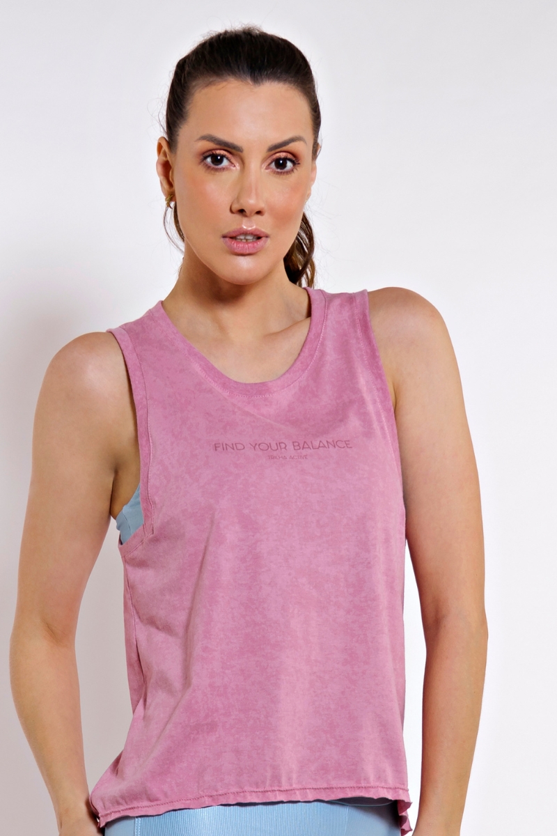 Trilha Verão - Tank Shirt Stone - P8200 MALHA LASERWASH