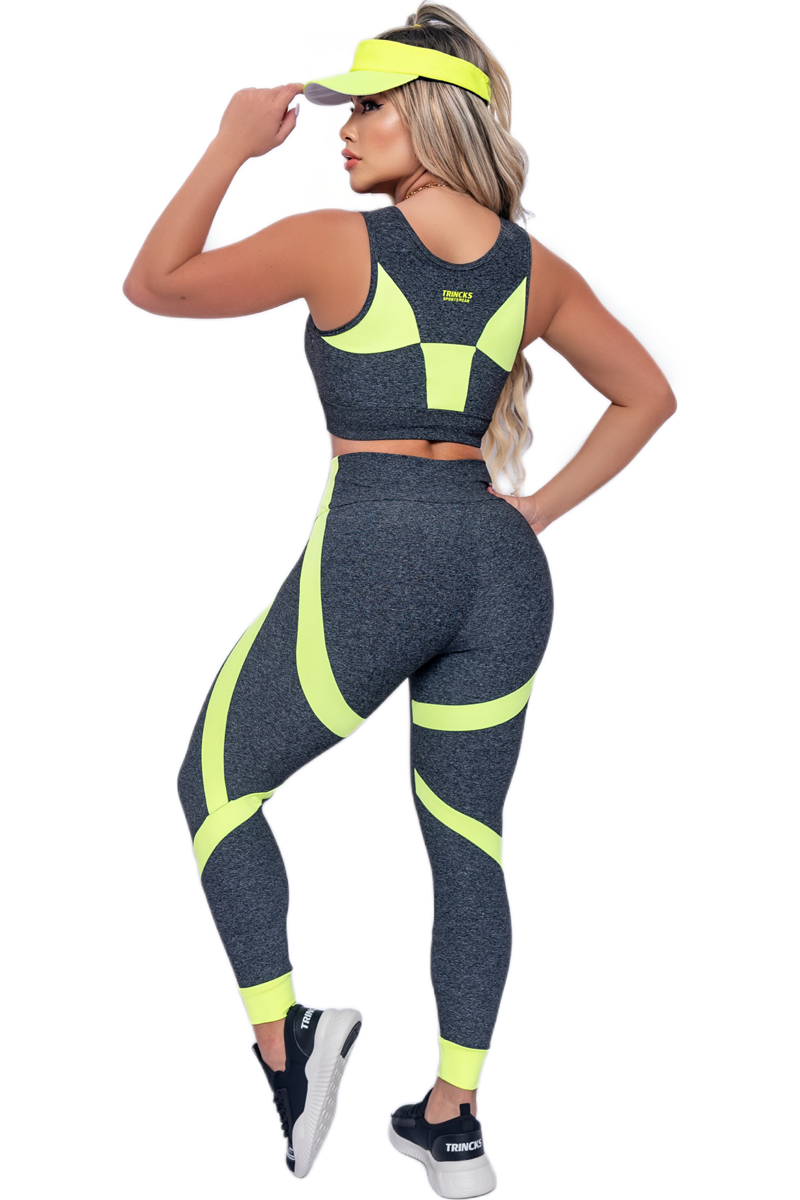 Trincks - Conjunto Calça Legging e Top Fitdoll Lemon - 