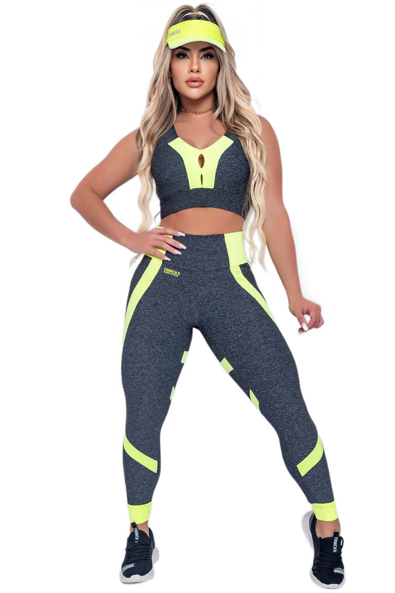 Trincks - Conjunto Calça Legging e Top Fitdoll Lemon - 