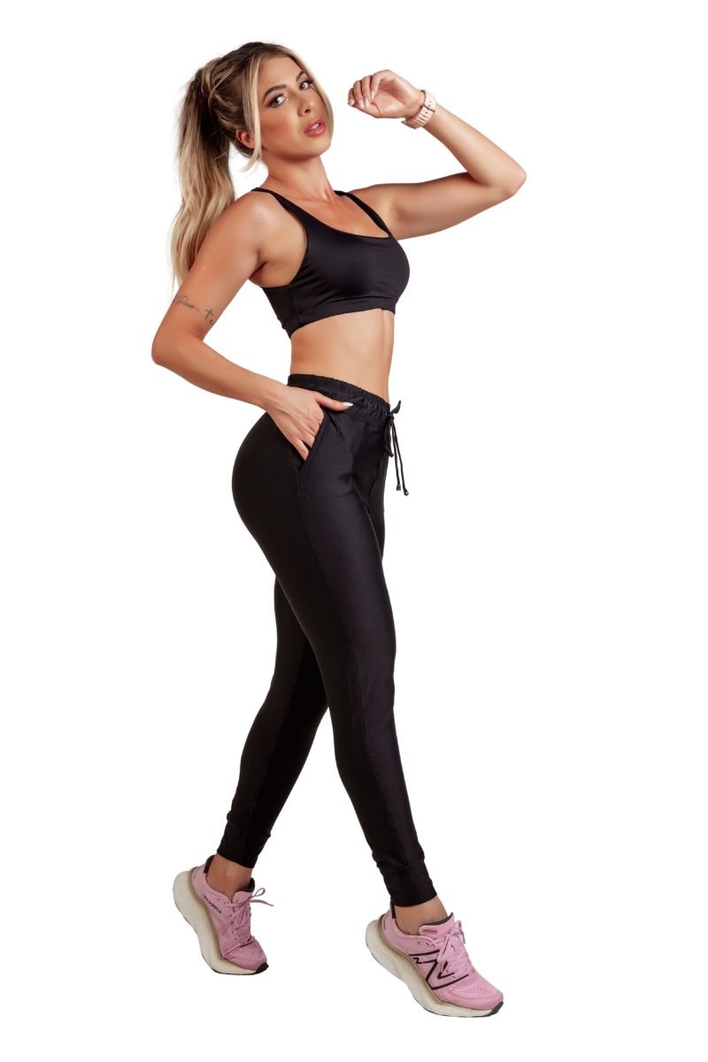 Garotafit - Conjunto Caracas Preto - FCS266AG