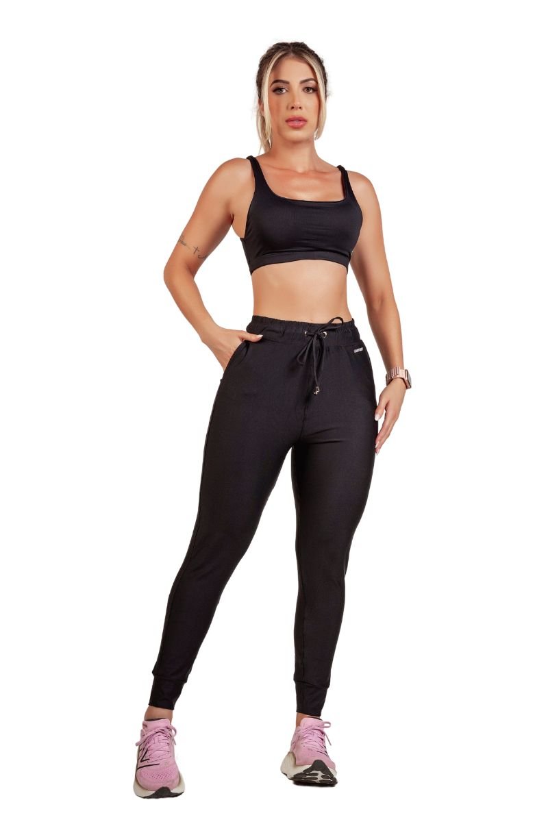 Garotafit - Conjunto Caracas Preto - FCS266AG