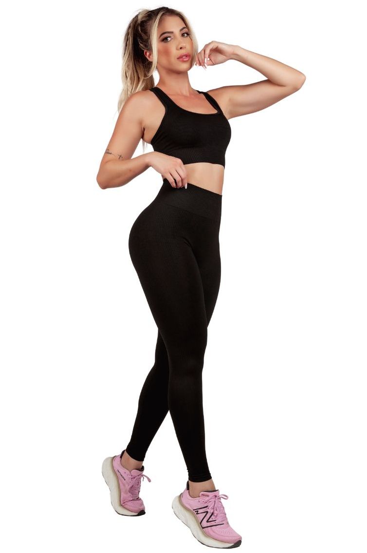 Garotafit - Pants Legging Seamless Australia Black - FUS464AG