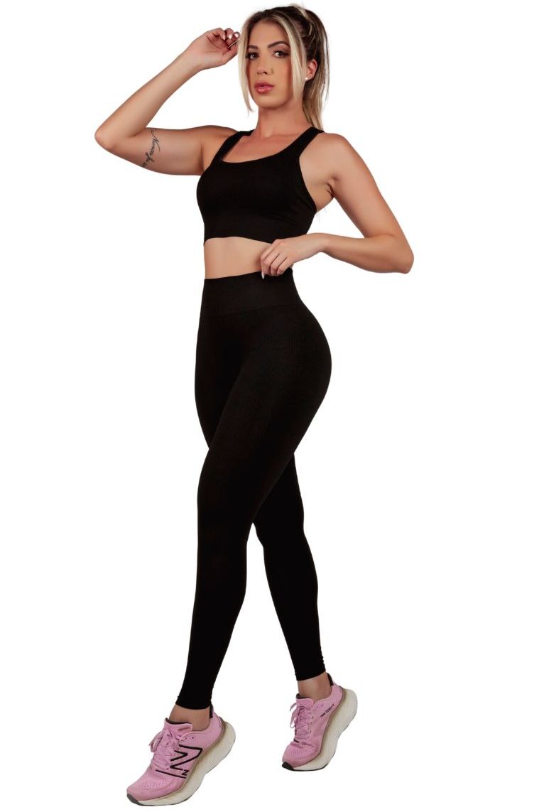 Garotafit - Pants Legging Seamless Australia Black - FUS464AG