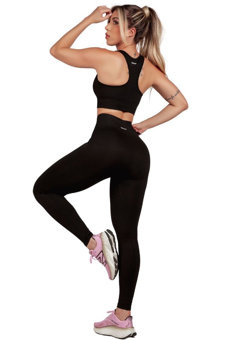 Garotafit - Pants Legging Seamless Australia Black - FUS464AG