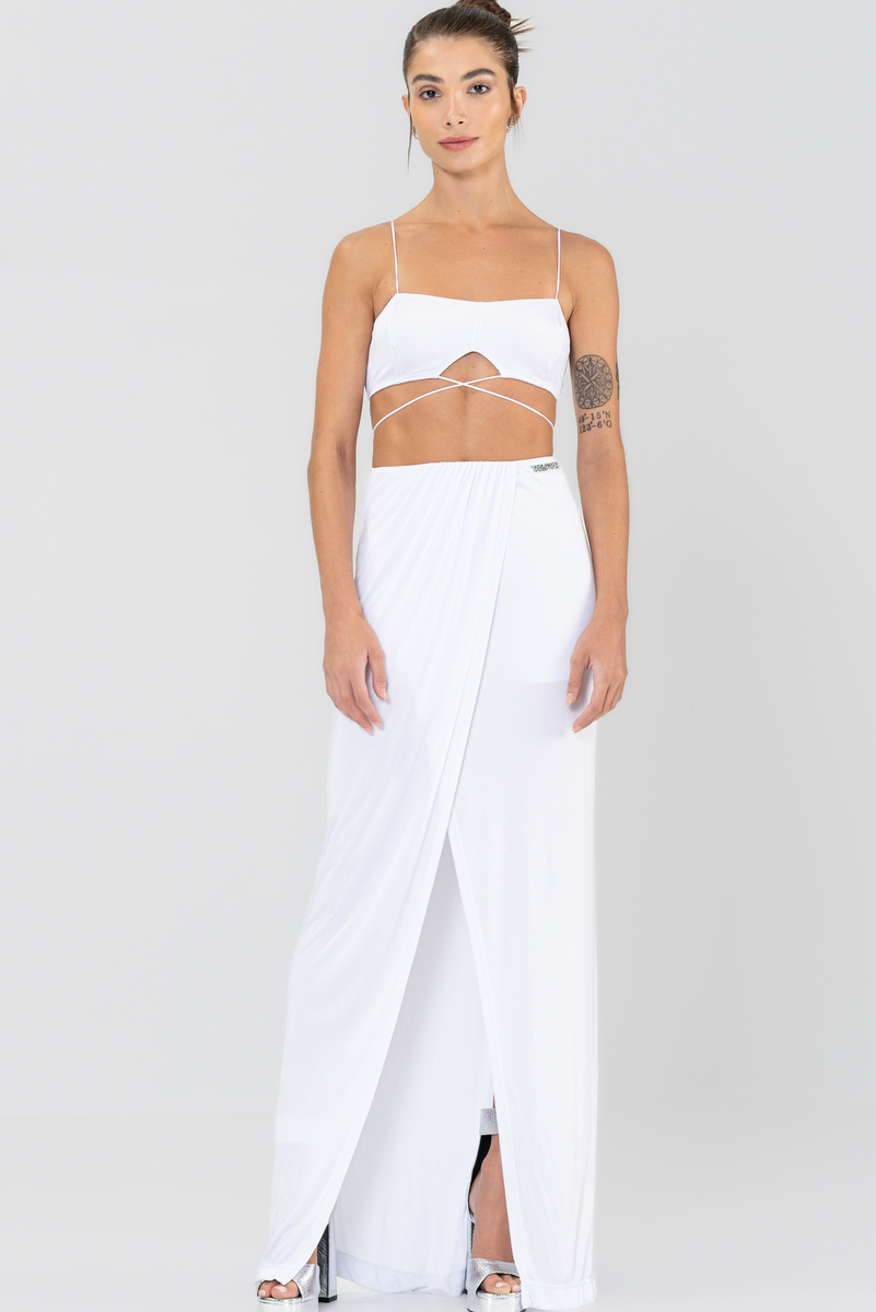 Labellamafia - Labellamafia White Stimulus Top and Skirt Set - 30224