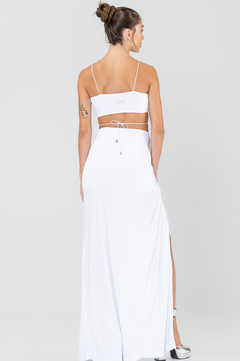 Labellamafia - Labellamafia White Stimulus Top and Skirt Set - 30224