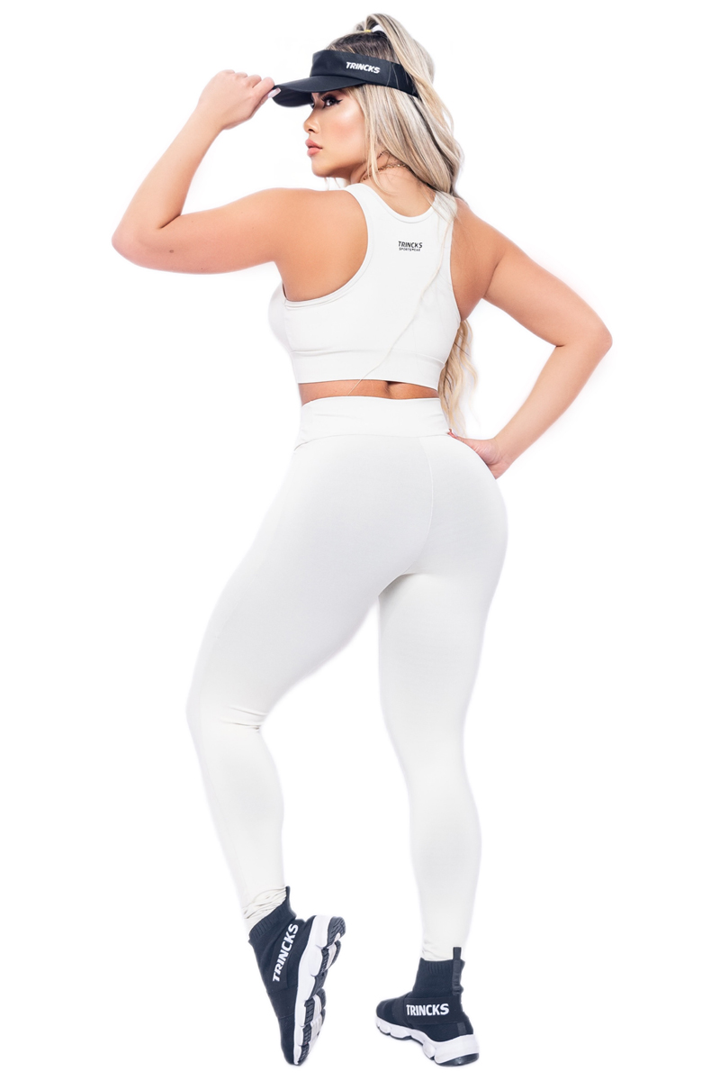 Trincks - Basic Woman Nude Leggings and Top Set - 