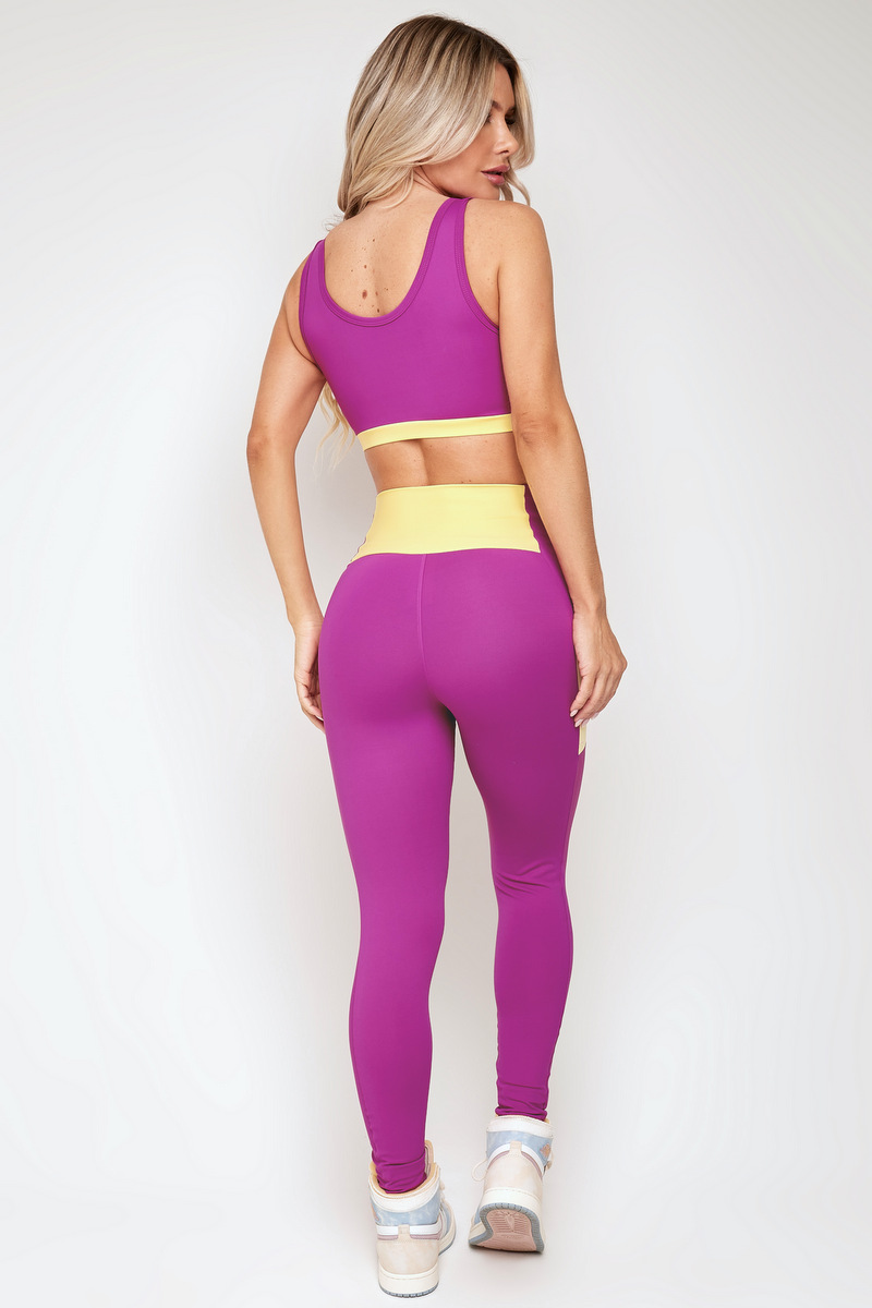 Lets Gym - Legging Square Violeta - 2126VT