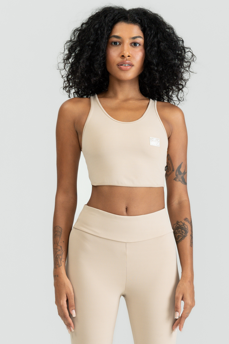 Labellamafia - Cropped Go On Beige Labellamafia - 29606