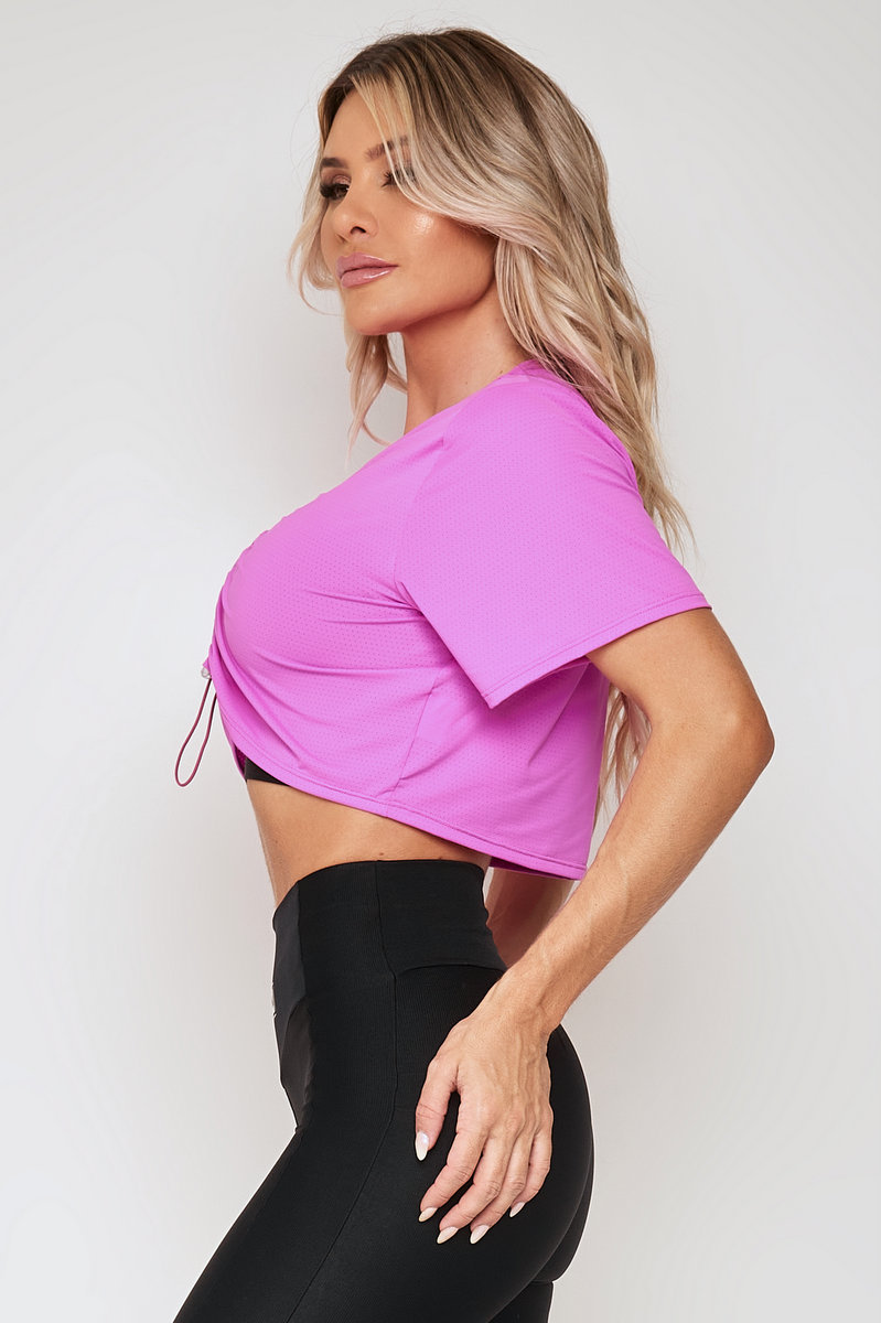 Lets Gym - Cropped Level Rosa Pink - 2150RP