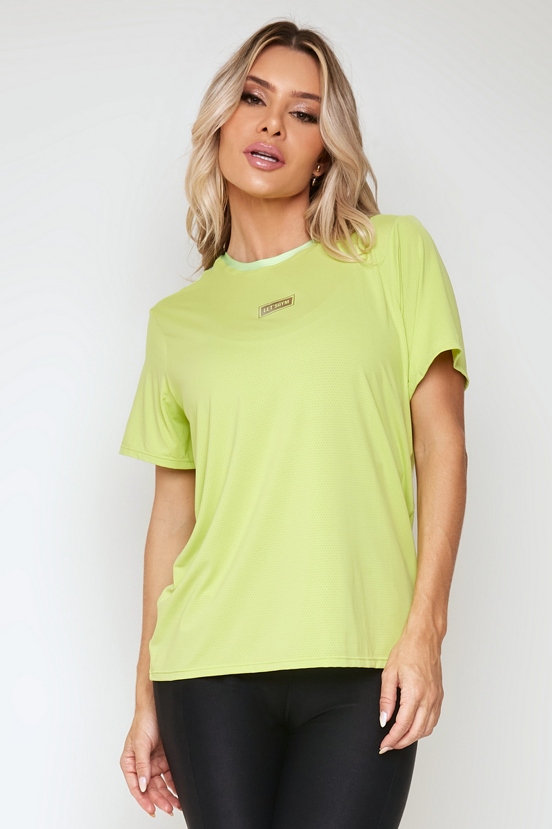 Lets Gym - Fundamental Lime T-Shirt - 2144LM