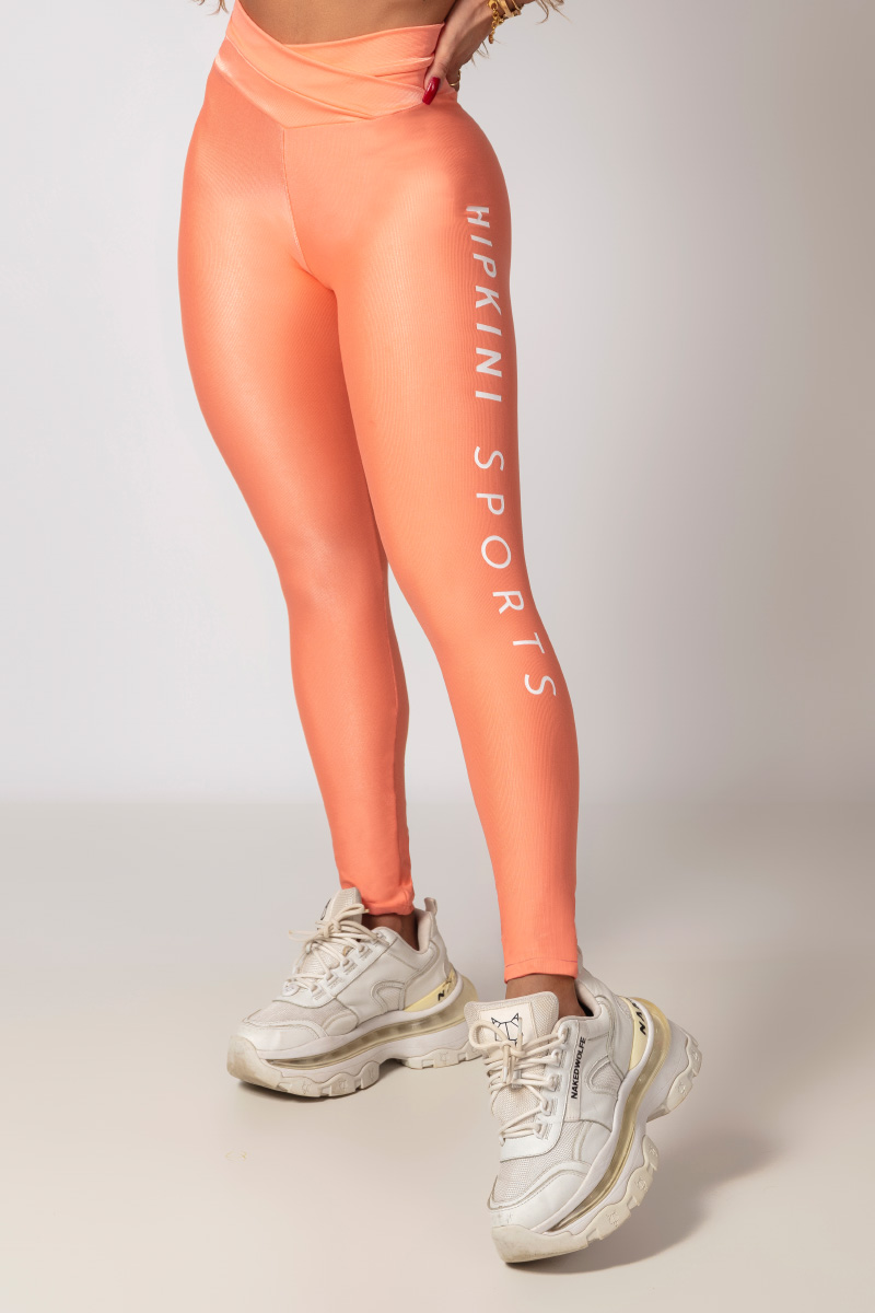 Hipkini - Pov Leggings: Gym Summer Orange with Silk - 33330221