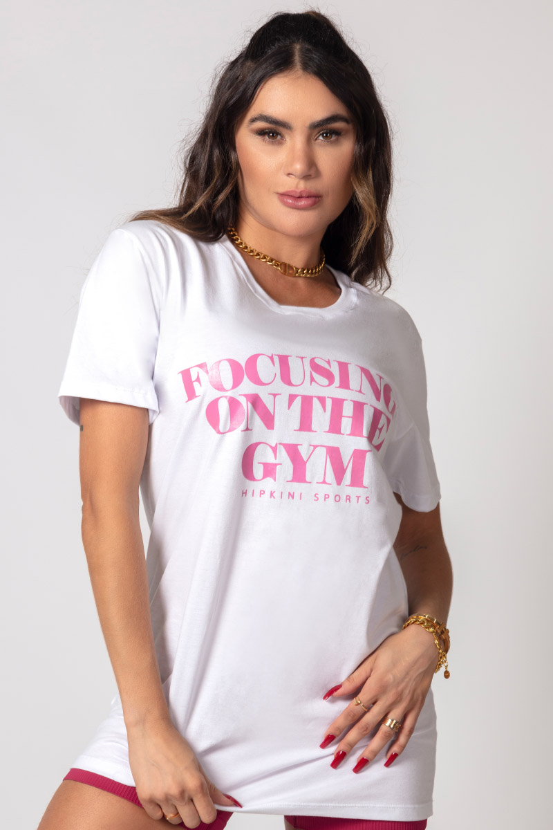 Hipkini - Large T-Shirt Pov: Gym Summer White with Silk - 33330228