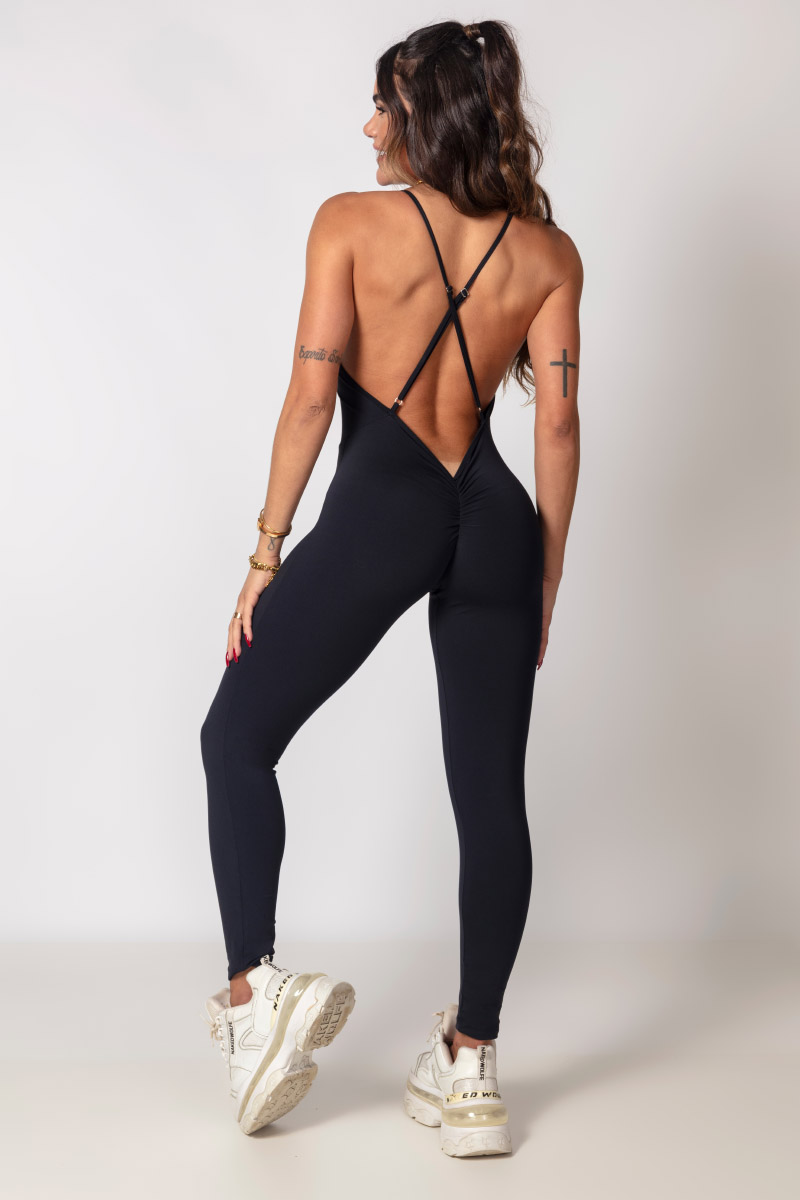 Hipkini - Jumpsuit Pov: Gym Summer Black with Silk - 33330232