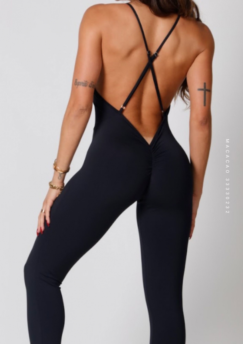 Hipkini - Jumpsuit Pov: Gym Summer Black with Silk - 33330232