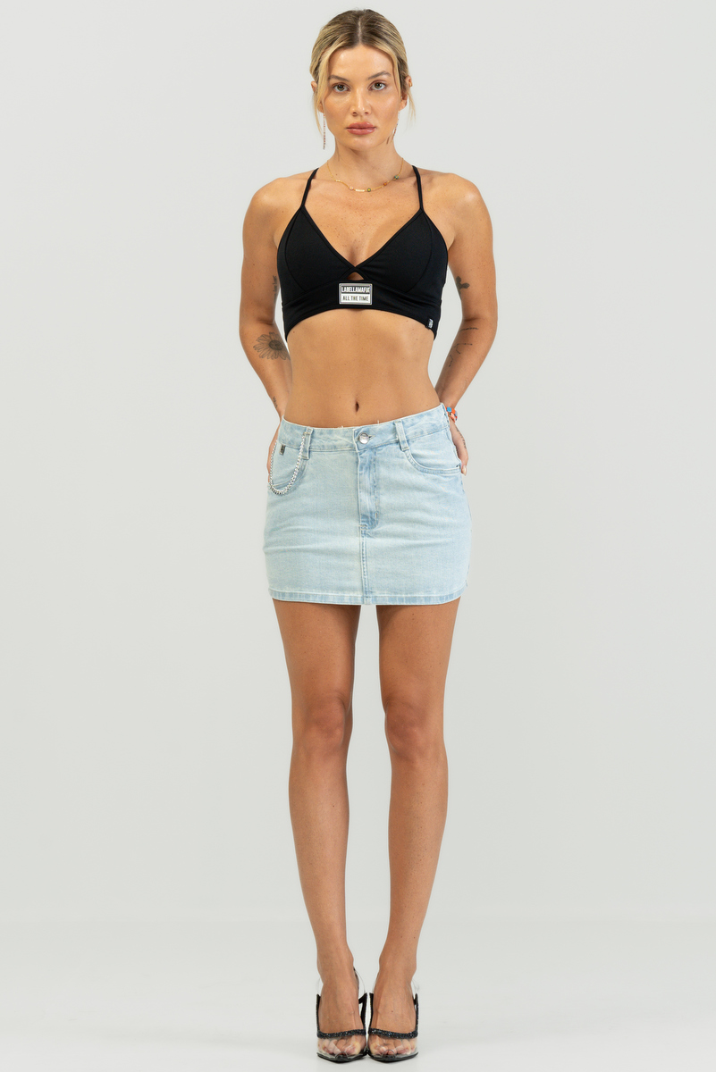 Labellamafia - Labellamafia Blue Denim Jeans Skirt - 30126