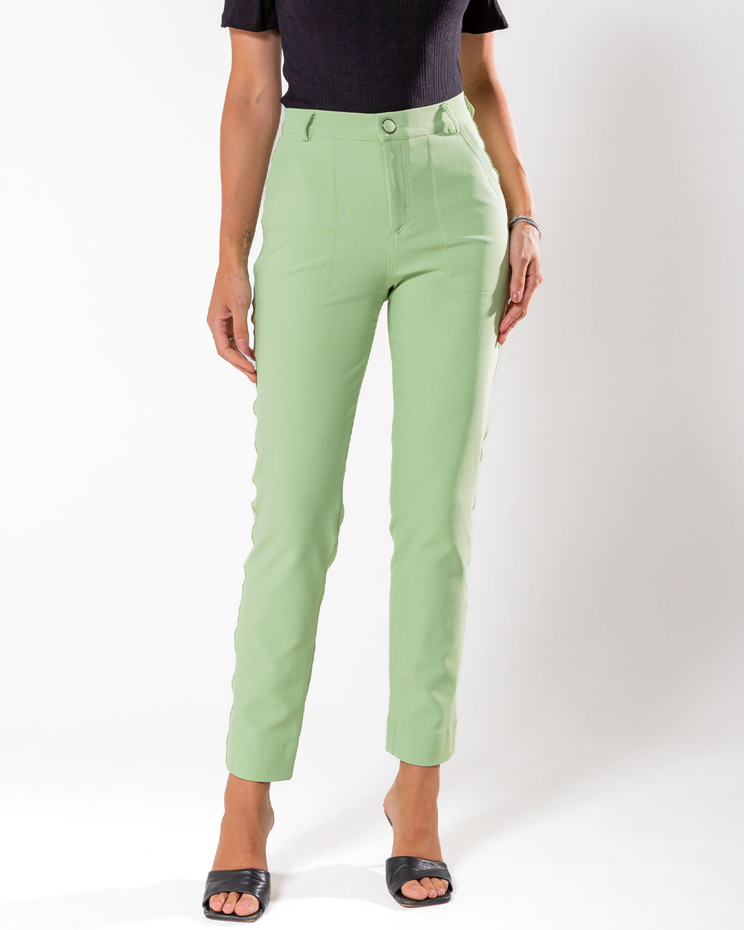 Miss Misses - Pants Miss Misses Tailoring With Pockets Green - 54068023