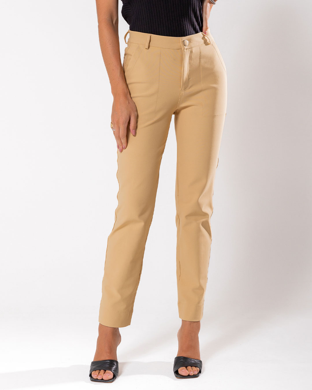 Miss Misses - Pants Miss Misses Tailoring With Pockets Beige - 54068215