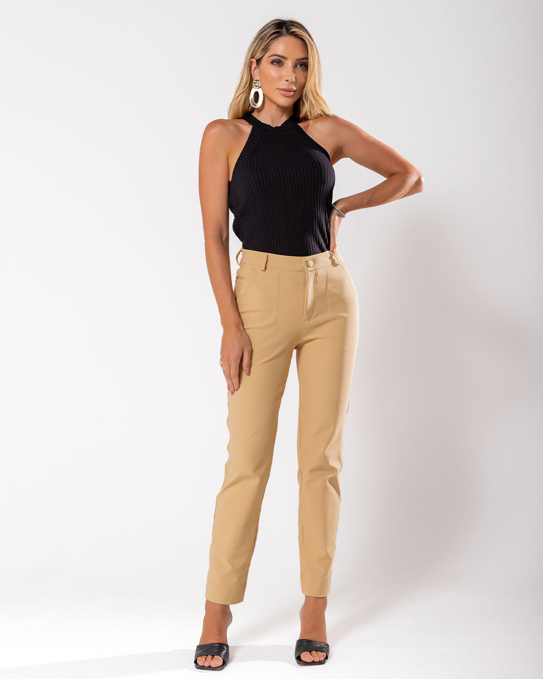 Miss Misses - Pants Miss Misses Tailoring With Pockets Beige - 54068215