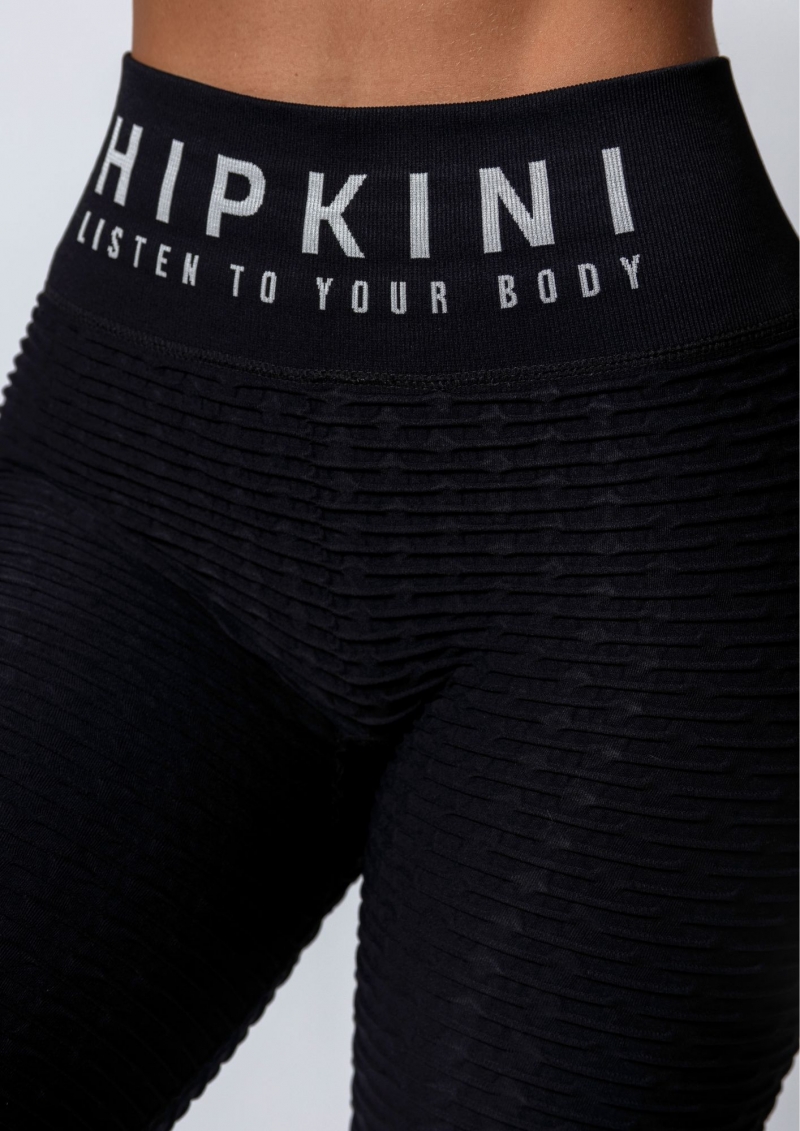 Hipkini - Legging Pov: Gym Summer Seamless Black Brocade - 33330153