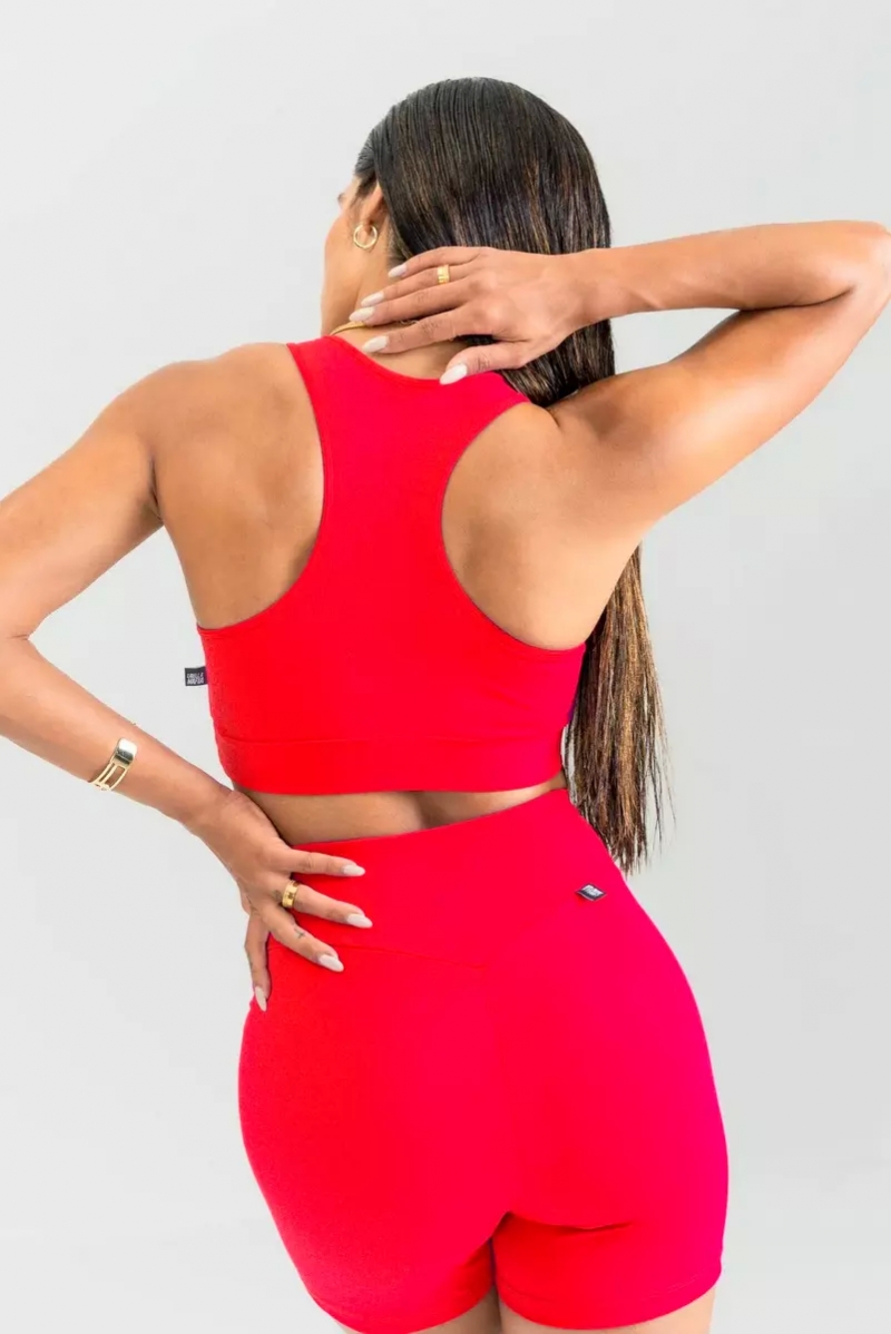 Labellamafia - Labellamafia Red Go On Mesh Top - 28747