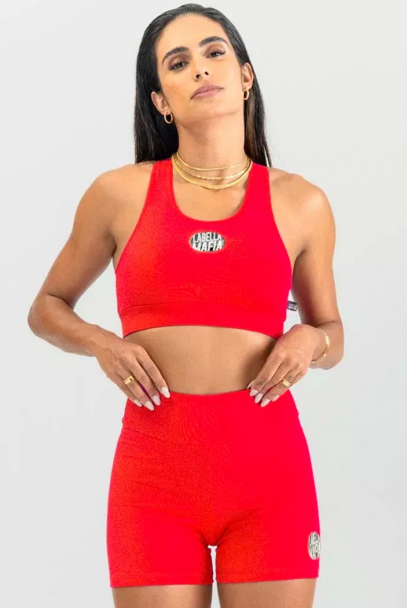 Labellamafia - Labellamafia Red Go On Mesh Top - 28747