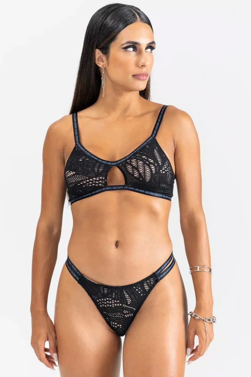 Labellamafia - Set Top and Bikini Panties Savage Black Labellamafia - 29015