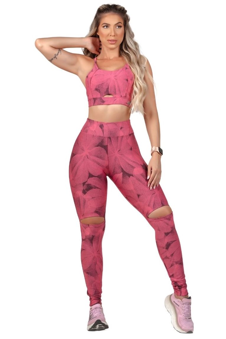 Garotafit - Conjunto Haiti Rosa - FCS306DG