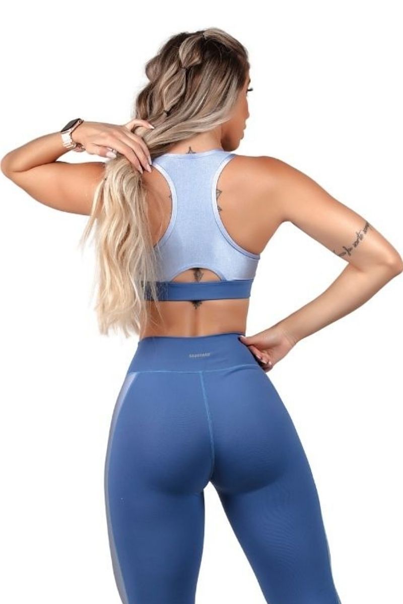 Garotafit - Top India Azul - TOB82LG