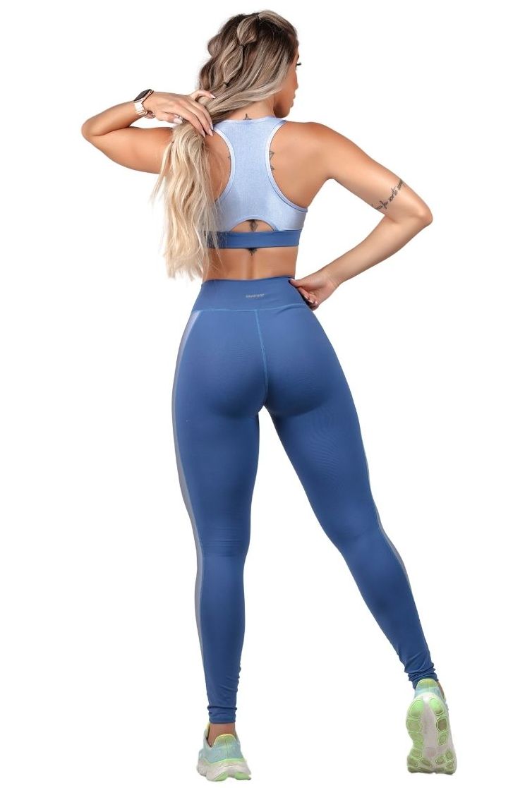 Garotafit - Calça Legging India Azul - FUS458LG