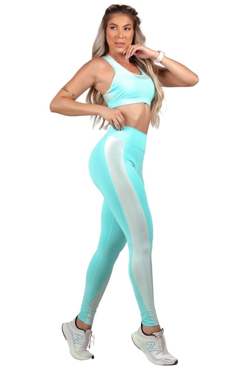 Garotafit - Calça Legging India Verde água - FUS458HSLG