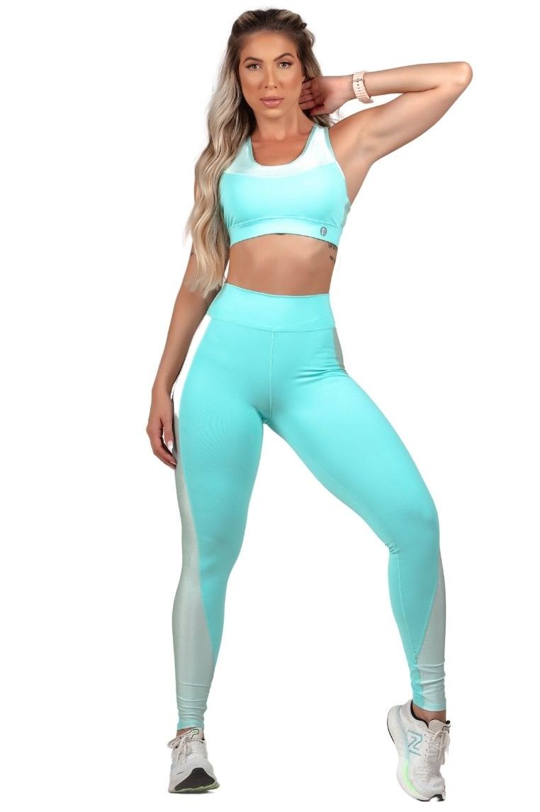 Garotafit - Calça Legging India Verde água - FUS458HSLG