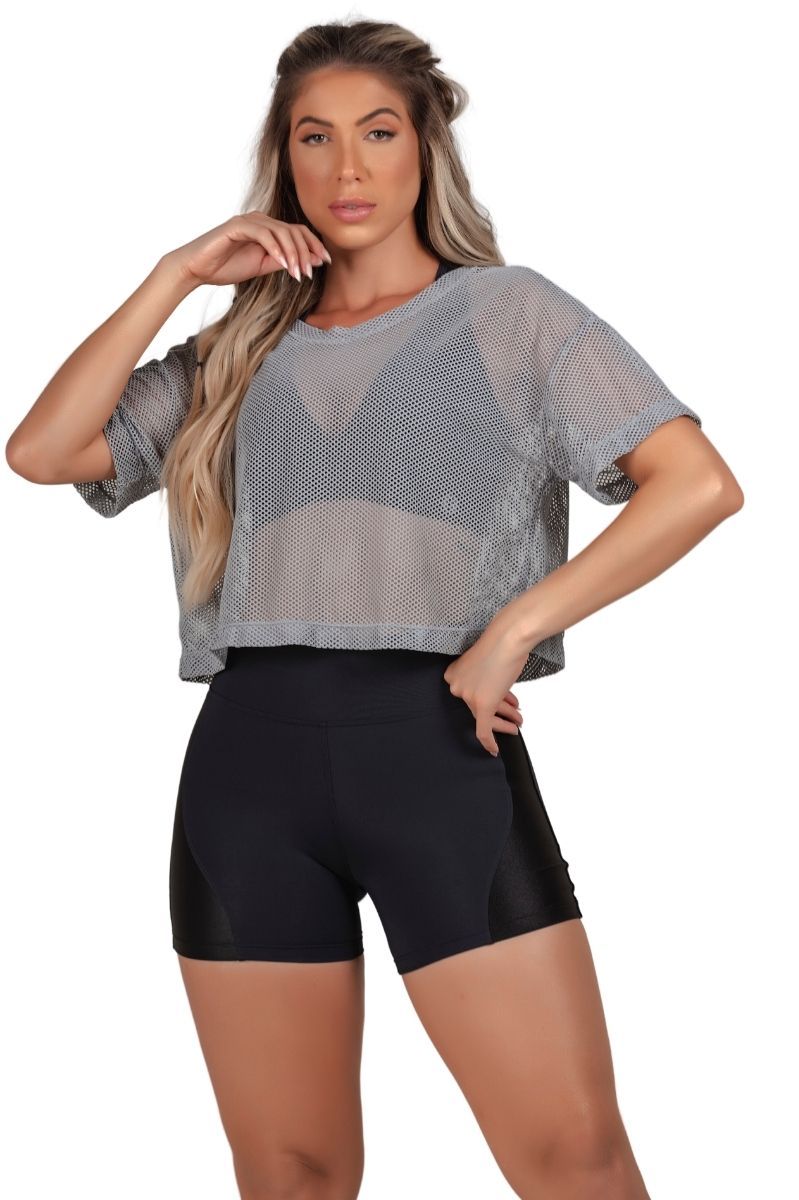 Garotafit - Blusa Patna Cinza - BL171CM