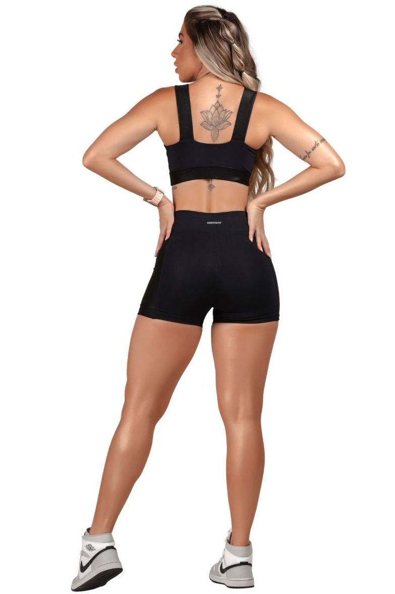 Garotafit - Conjunto Tripoli Preto - SCJ119AG