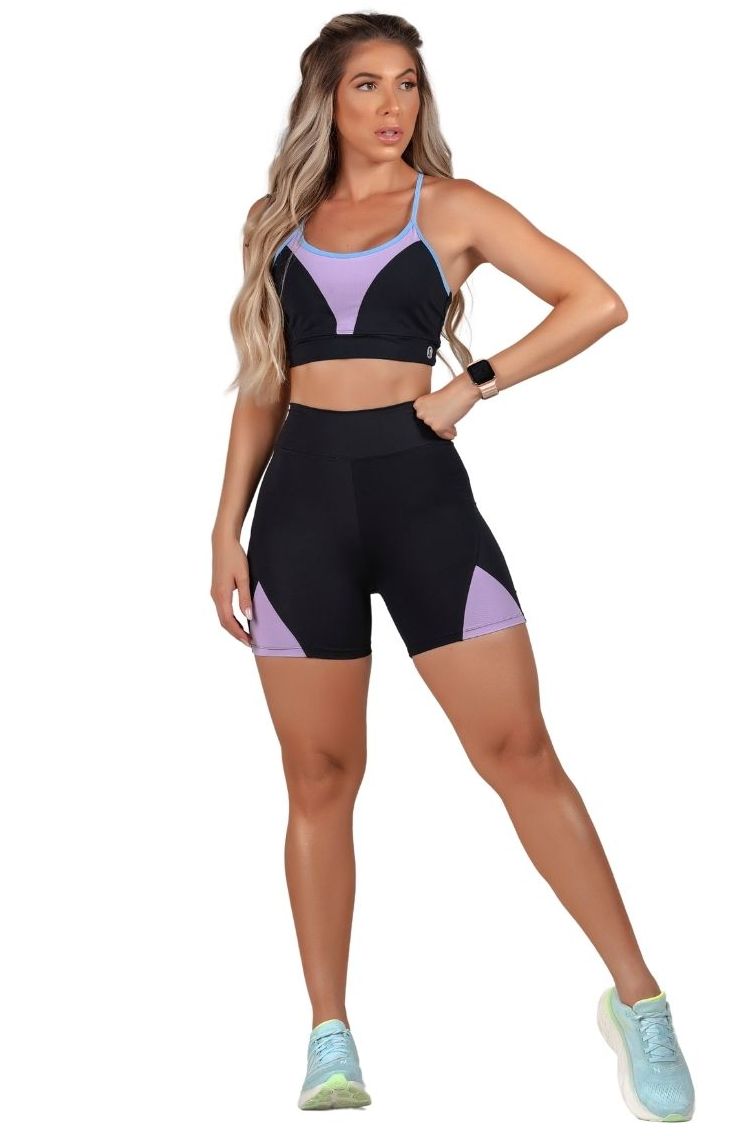 Garotafit - Conjunto Helsinquia Preto - SCJ95AG