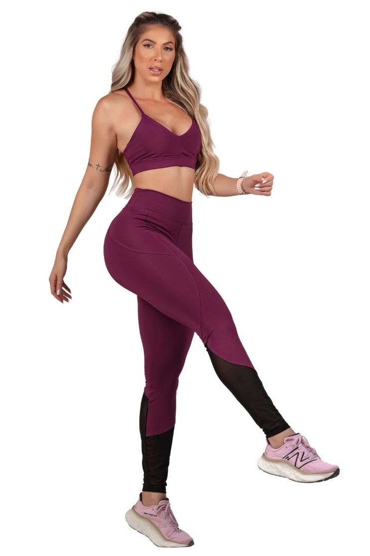 Garotafit - Conjunto Bosnia Malbec - FCS280PVG