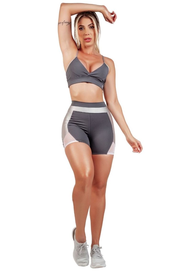 Garotafit - Conjunto Astana Cinza - SCJ74CG