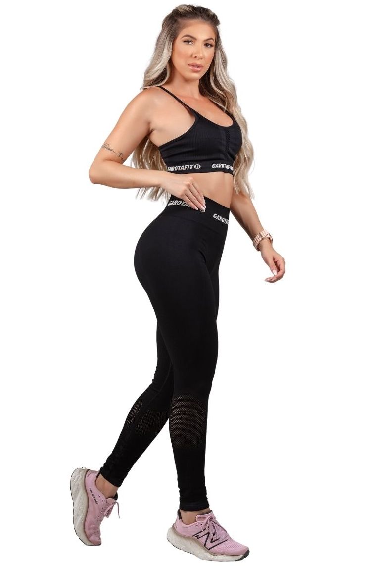 Garotafit - Calça Legging Seamless Hit Preto - FUS463AG