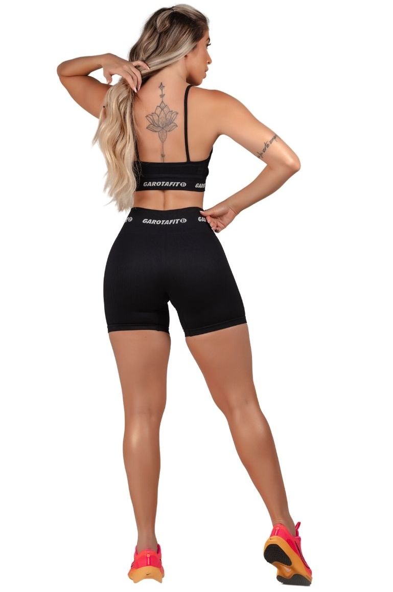 Garotafit - Shorts Seamless Hit Preto - SH523AG