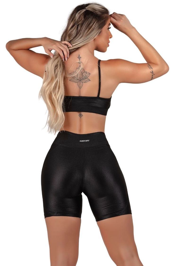 Garotafit - Shorts Etiópia Preto - SH526AG