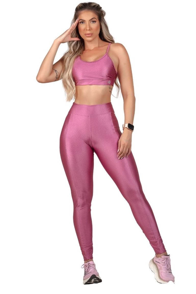 Garotafit - Calça Legging Etiópia Rosê - FUS453DG